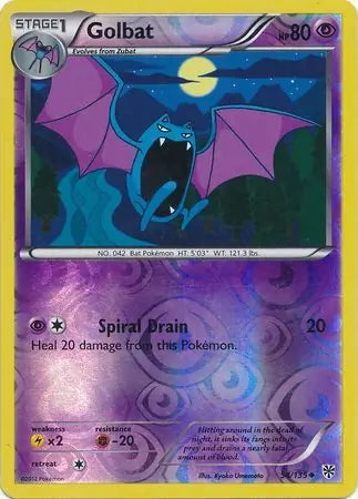 Plasma Storm Golbat #54/135 reverse holo